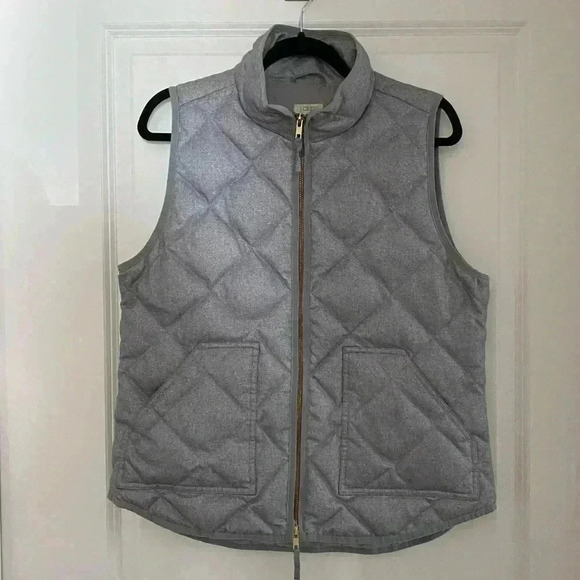J. Crew Factory Jackets & Blazers - J. Crew Herringbone puffer vest